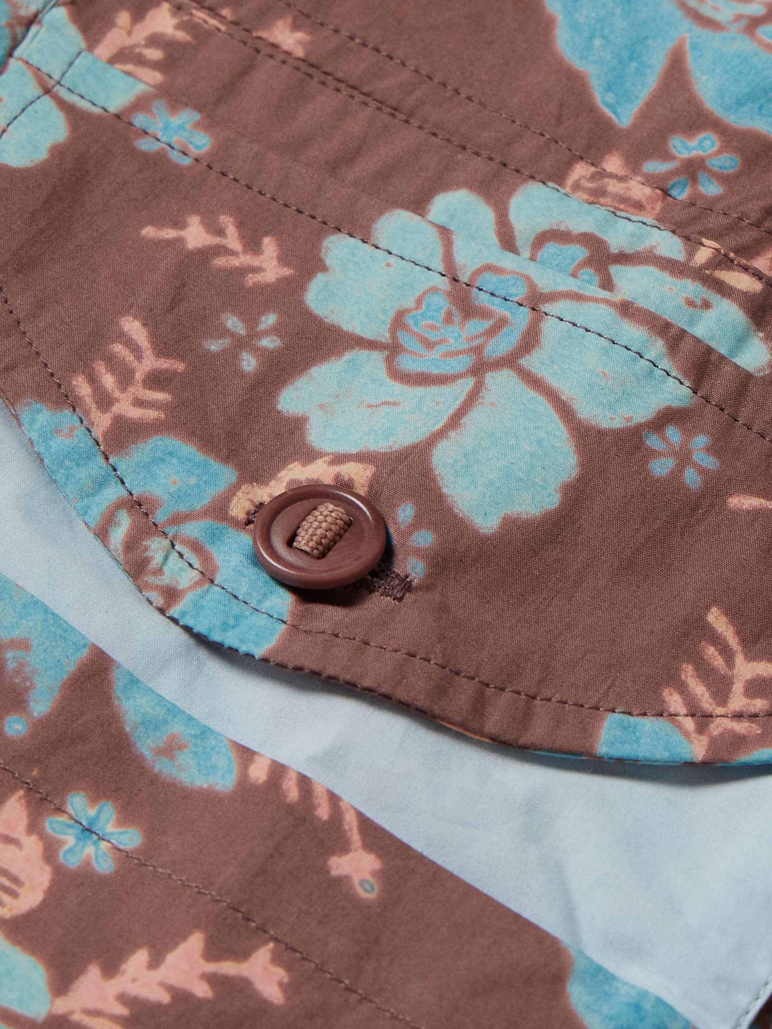 Coch Floral-Print Organic Cotton Shirt - 5