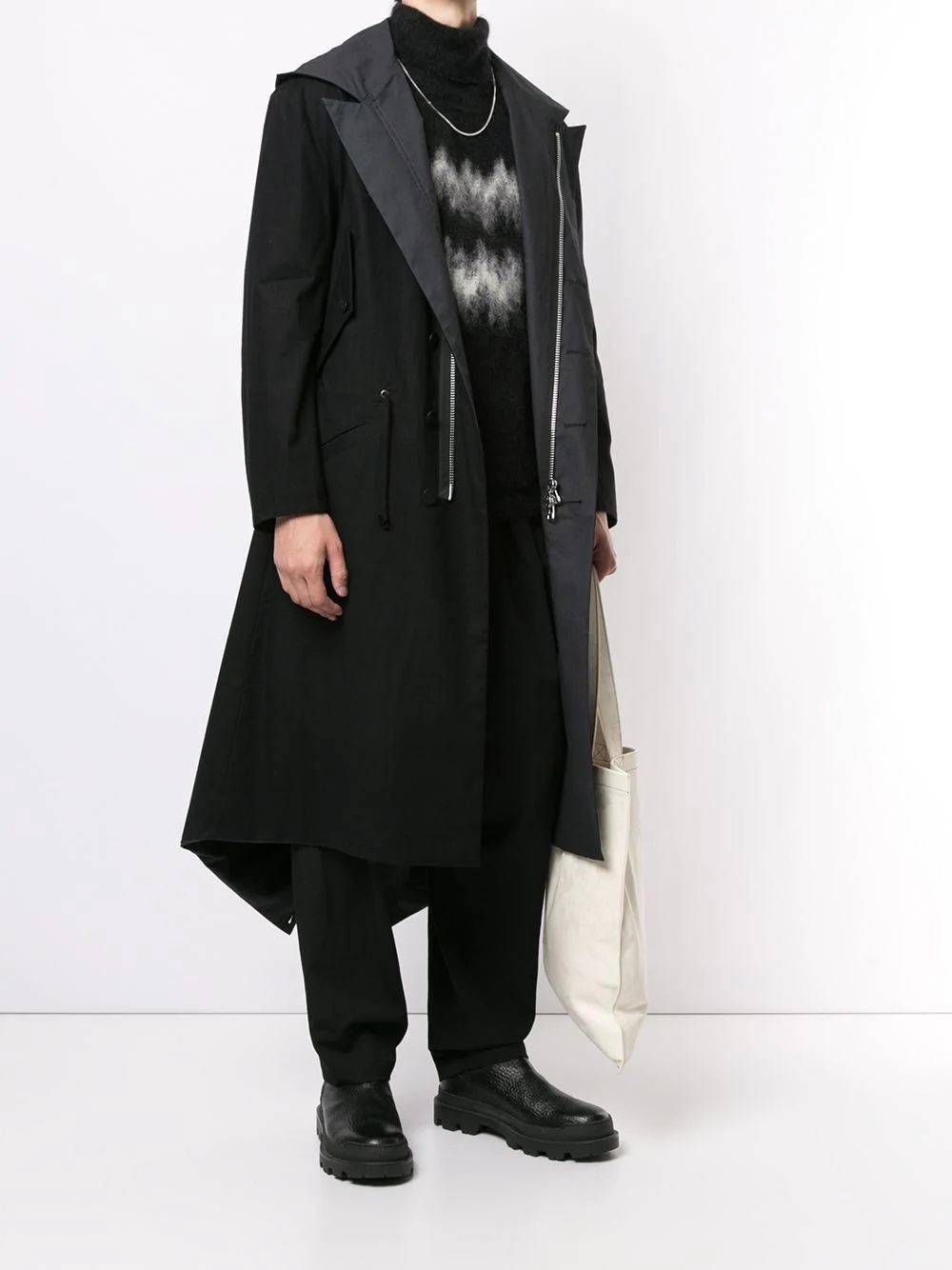 oversize hooded coat - 2