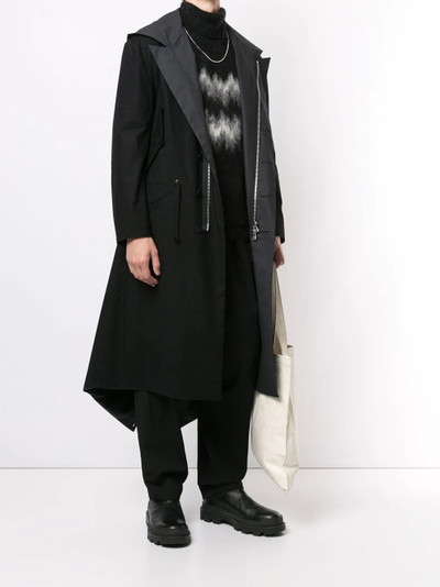 Yohji Yamamoto oversize hooded coat outlook