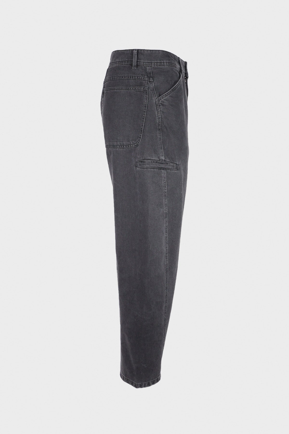 Twisted Workwear Pants - Denim Soft Bleached Black - 2