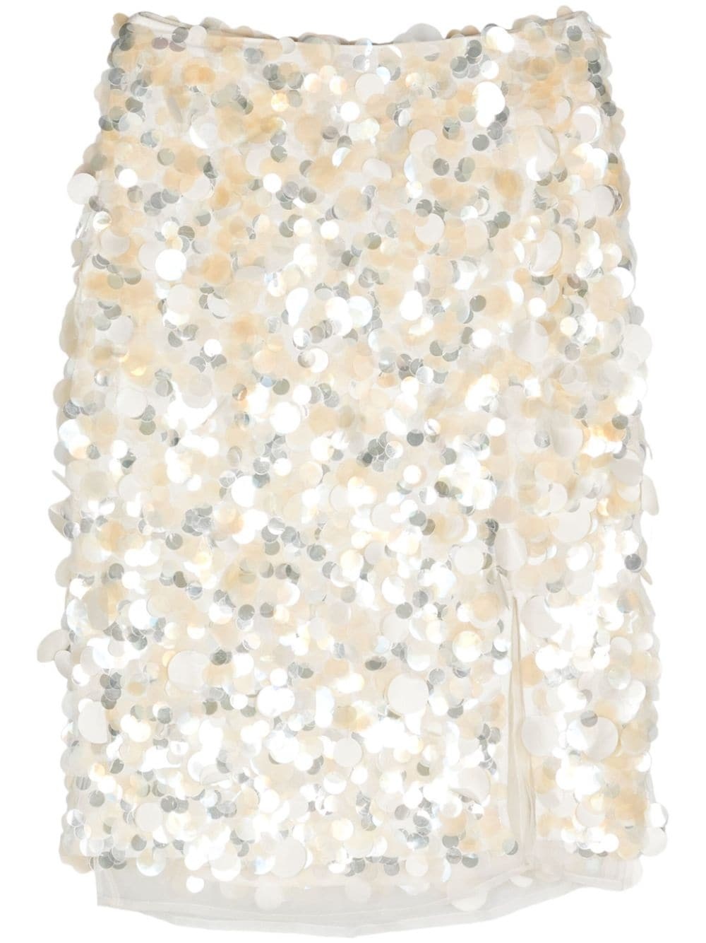 sequin-embellished midi skirt - 1