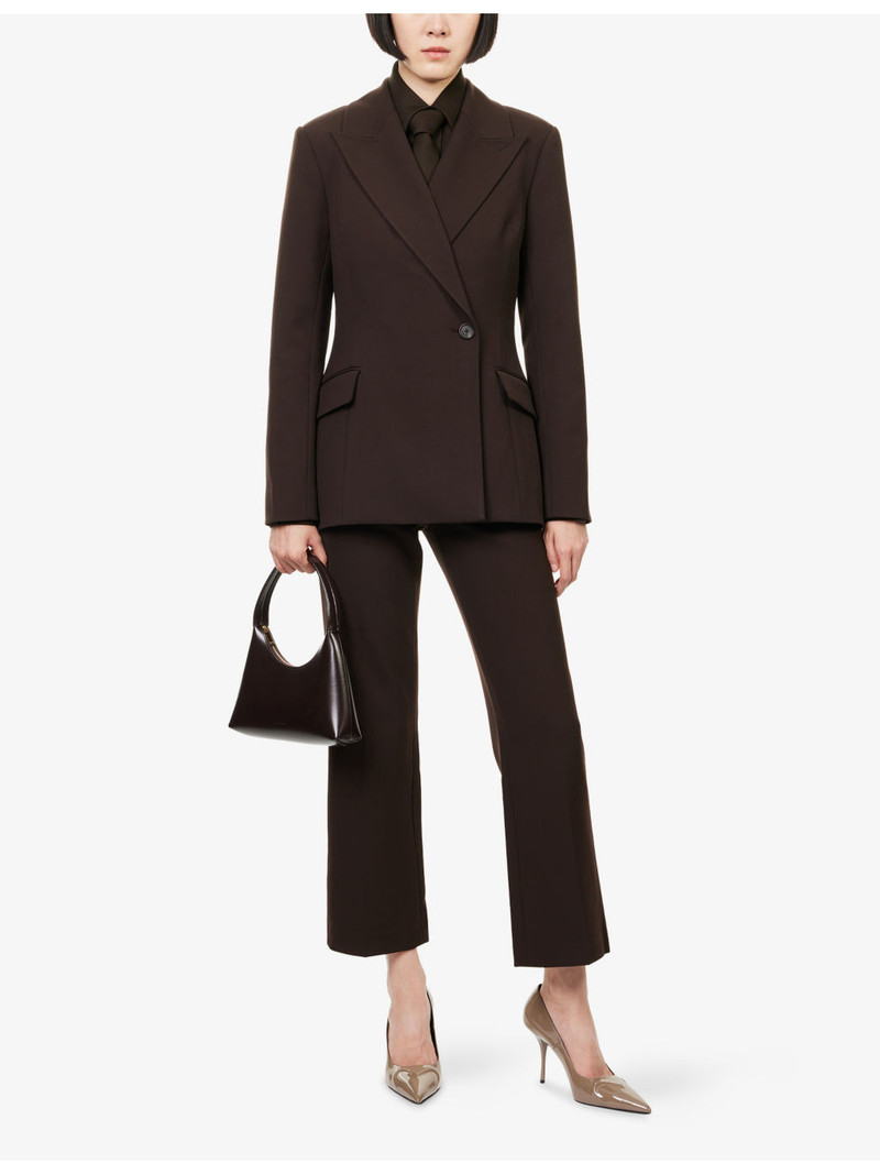 SIMKHAI Mackenzie Straight-Leg Stretch-Woven Trousers outlook