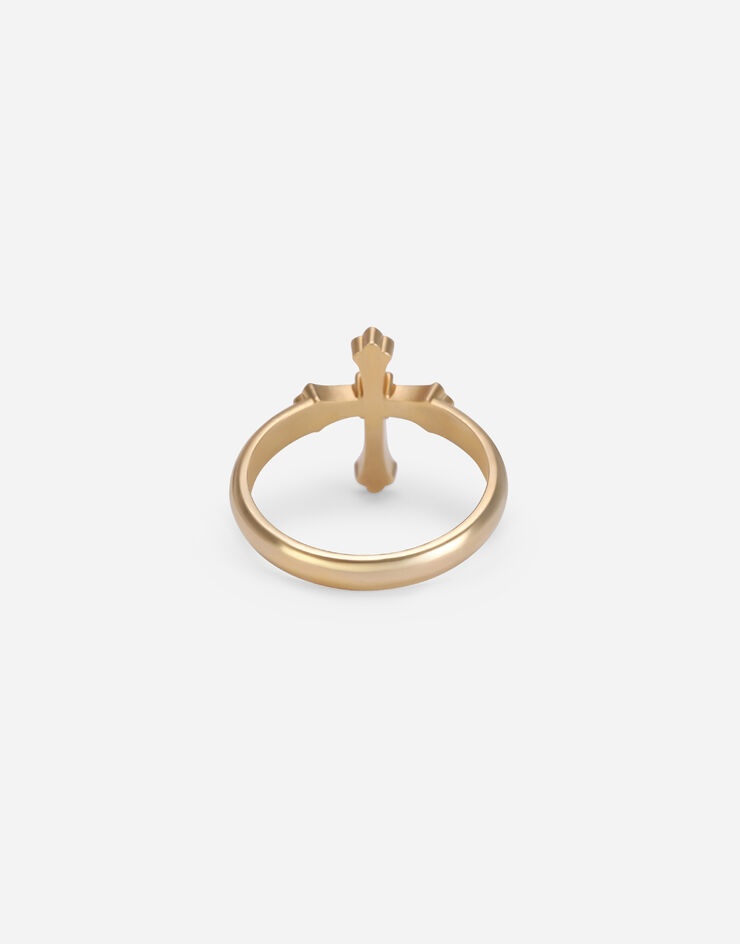 Ring with cross and crystals - 3