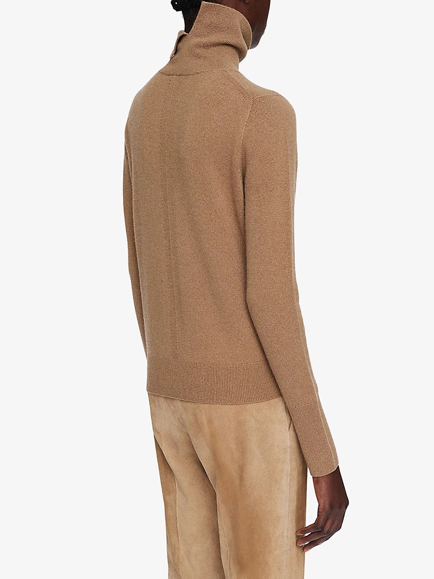 High-neck regular-fit cashmere jumper - 4