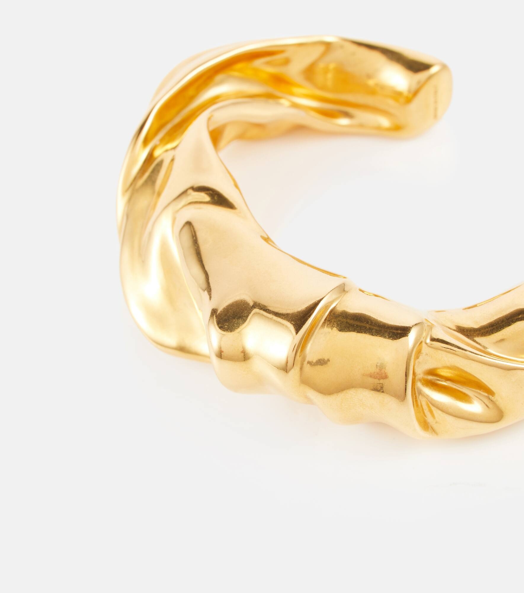 Twisted brass arm cuff - 4