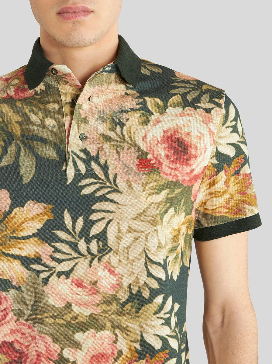 POLO SHIRT WITH FLORAL PRINT - 3