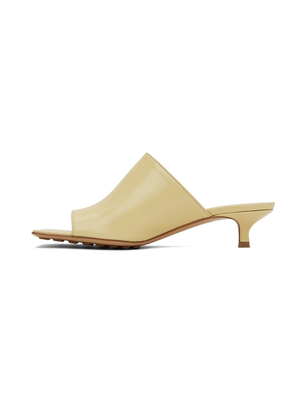 Yellow Stretch Mule Sandals - 3