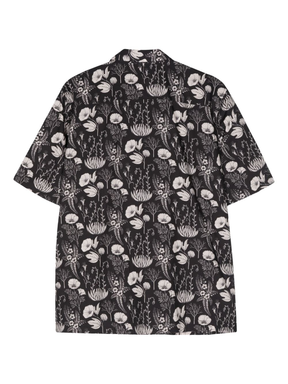 floral-print cotton shirt - 2