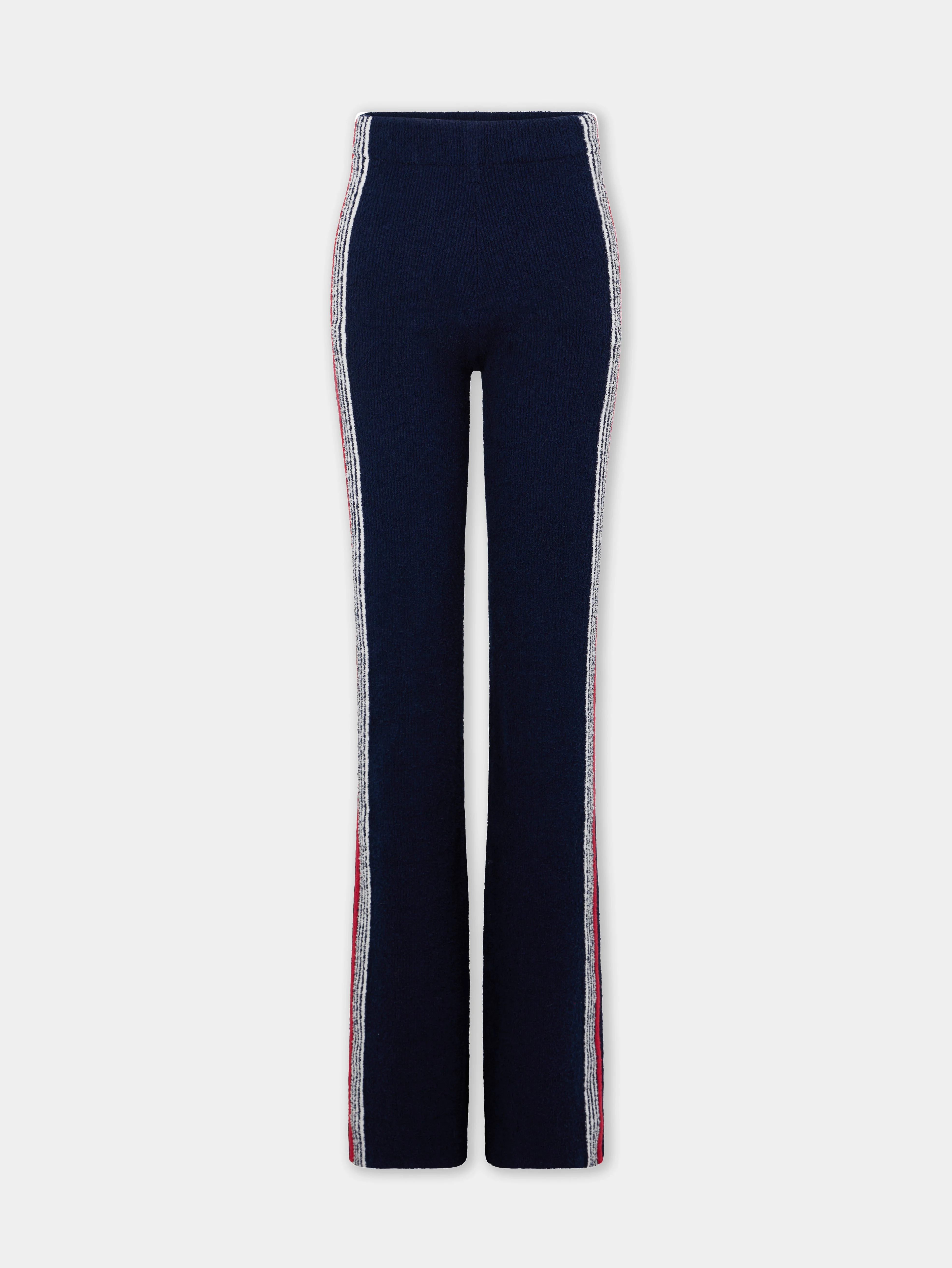 FLARE TROUSERS IN TERRY JERSEY - 1
