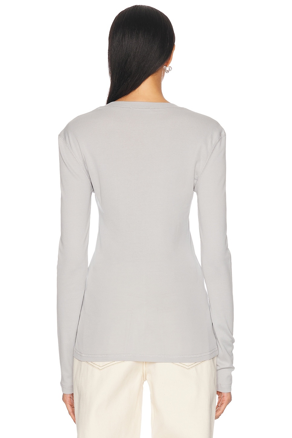 Ribbed Long Sleeve Top - 3