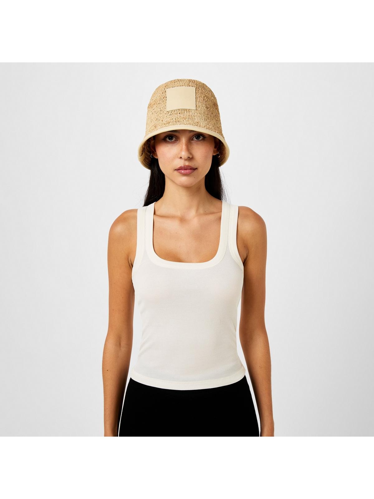 【関税＆送料込み】Jacquemus Le Bob Soli Striped Raffia Buc Jacquemus + Le Bob Soli Bucket Hat