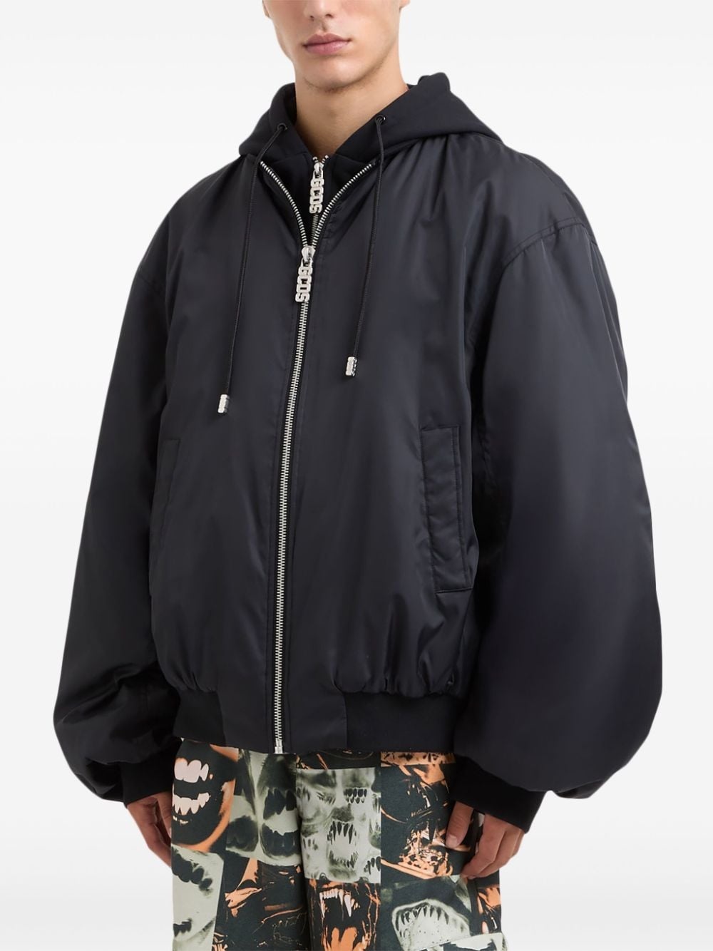 hooded bomber jacket - 4