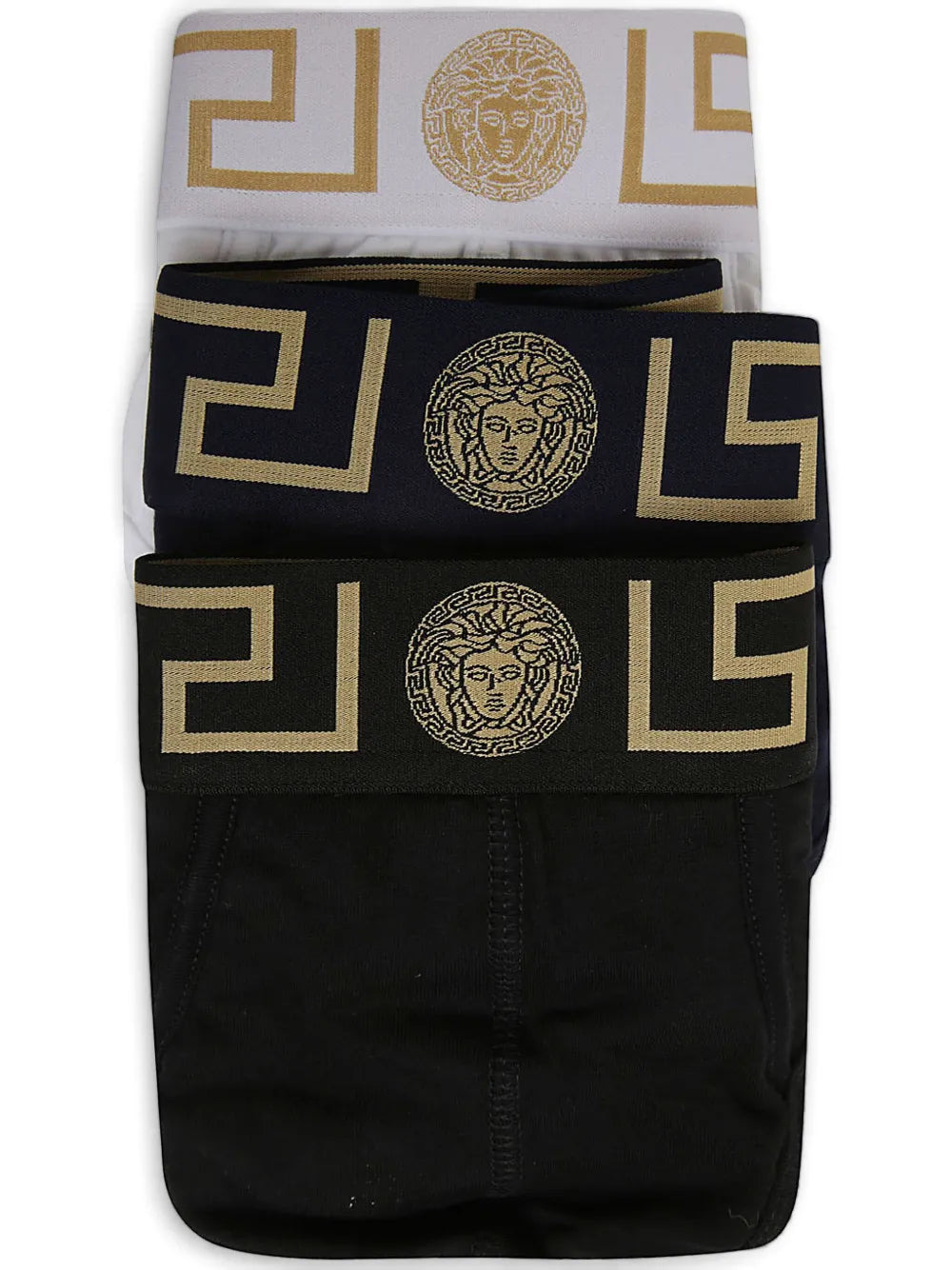 Versace Men Set Of 3 Greca Medusa Head Briefs - 2