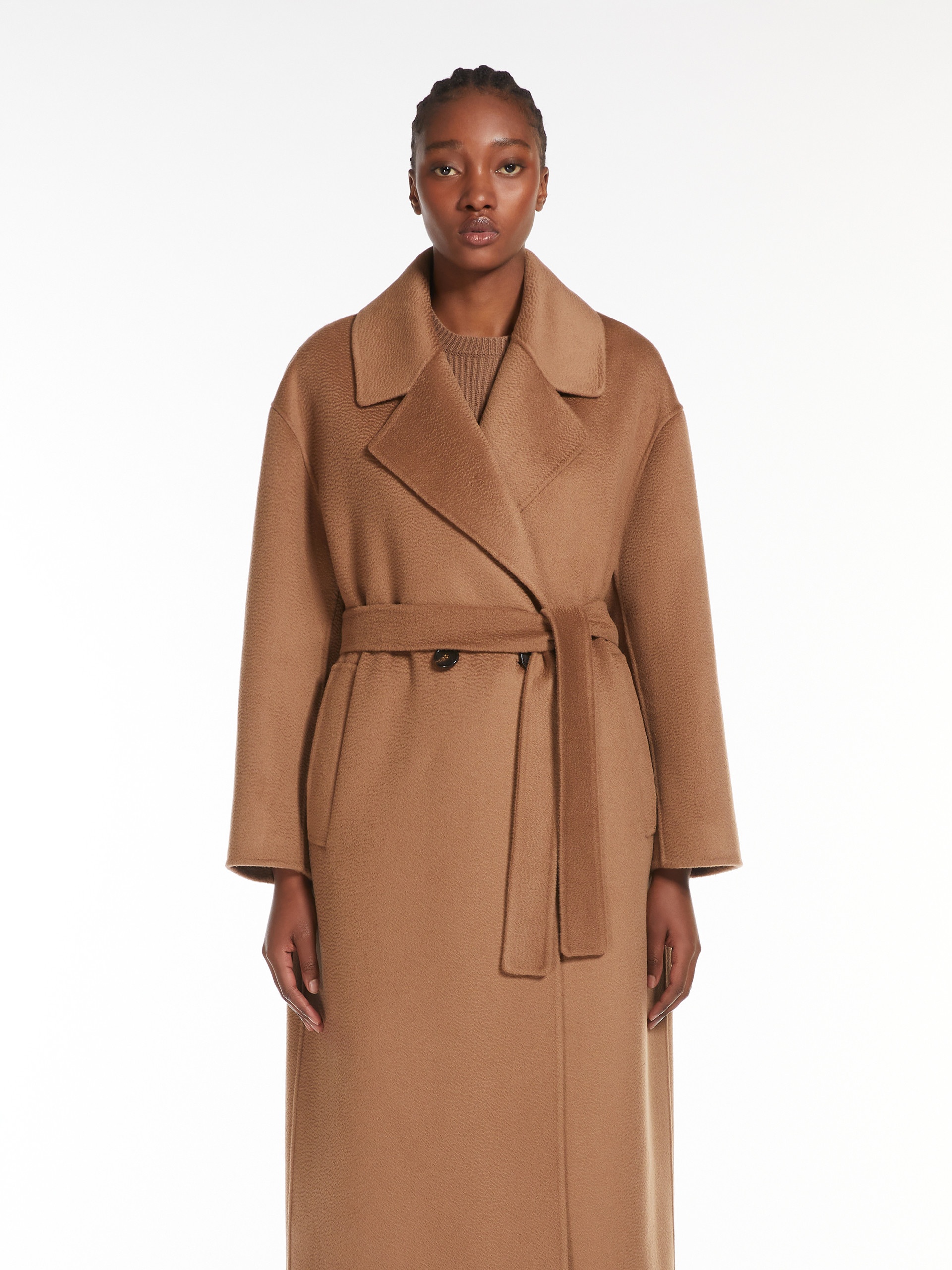 コート 'S MAX MARA MANUELE COAT IN WOOL AND CASHMERE S MAX MARA - Manuele Wool and cashmere coat black - The Corner