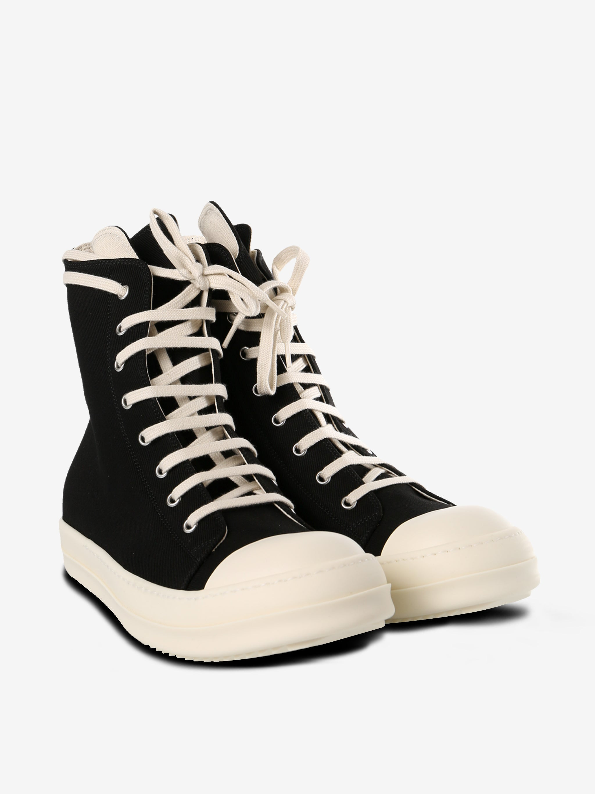 RICK OWENS DRKSHDW - Men Overdyed Denim Sneaks - 2