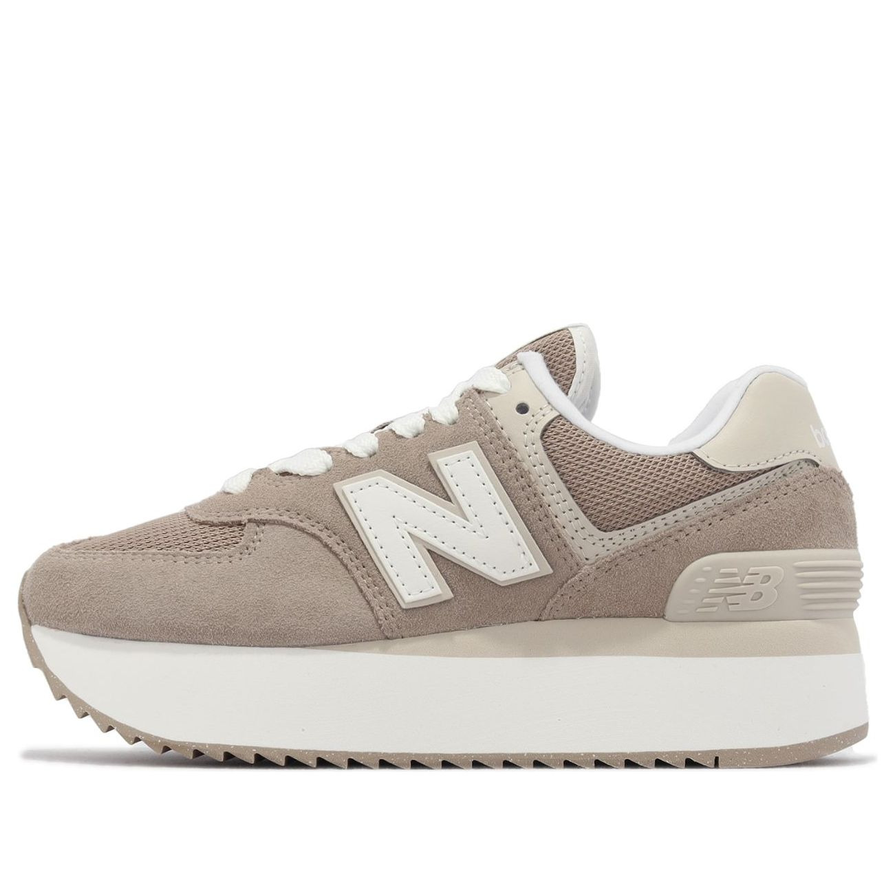 (WMNS) New Balance 574+ 'Driftwood Timberwolf' WL574ZSM - 1