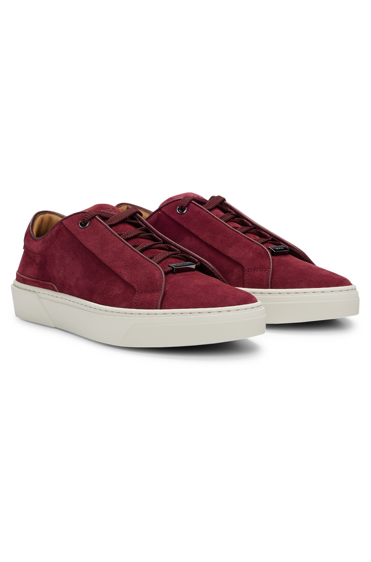 GARY SUEDE LOW-TOP TRAINERS WITH BRANDED LACE LOOP - 2
