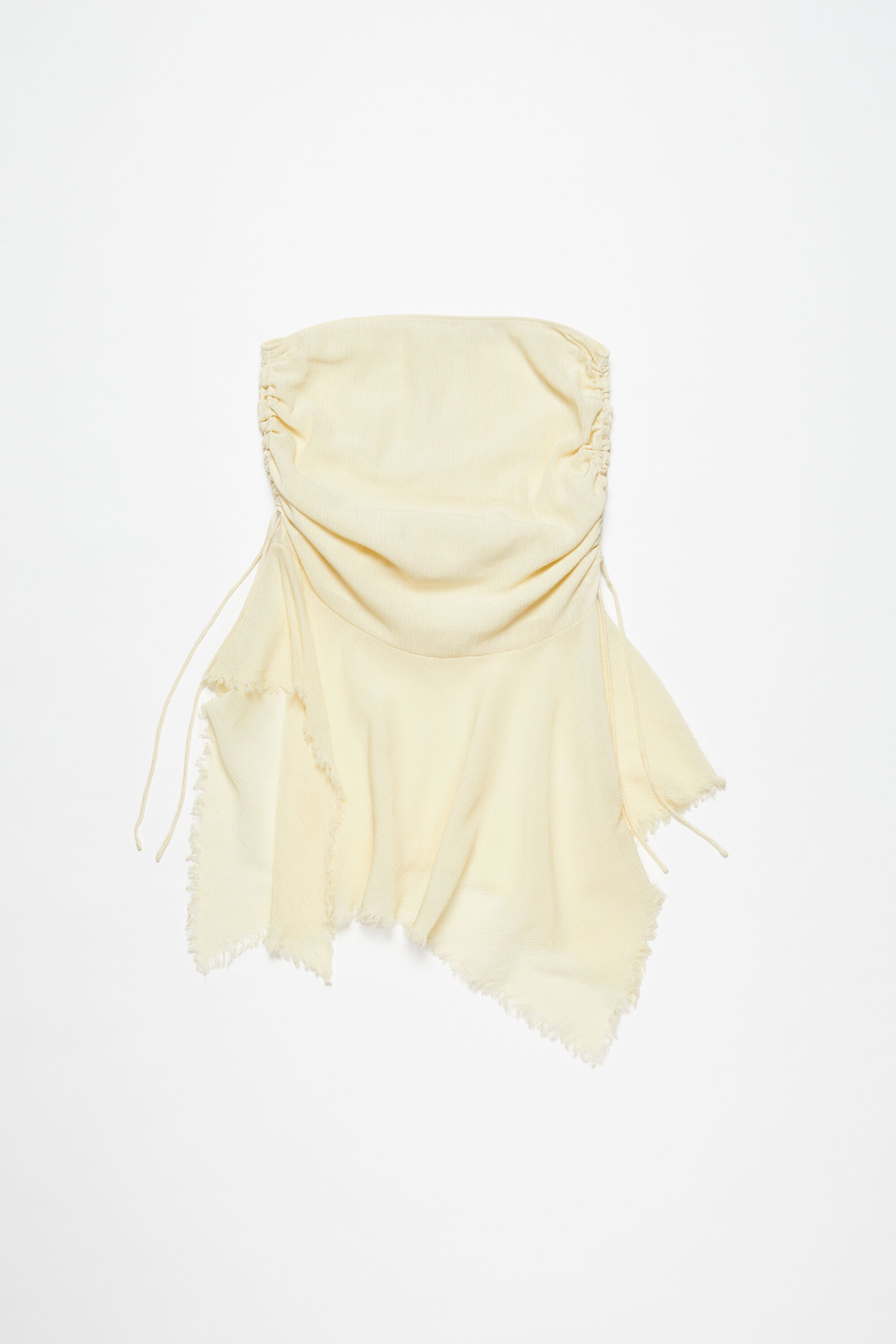 Draped asymmetric skirt - Warm white - 1
