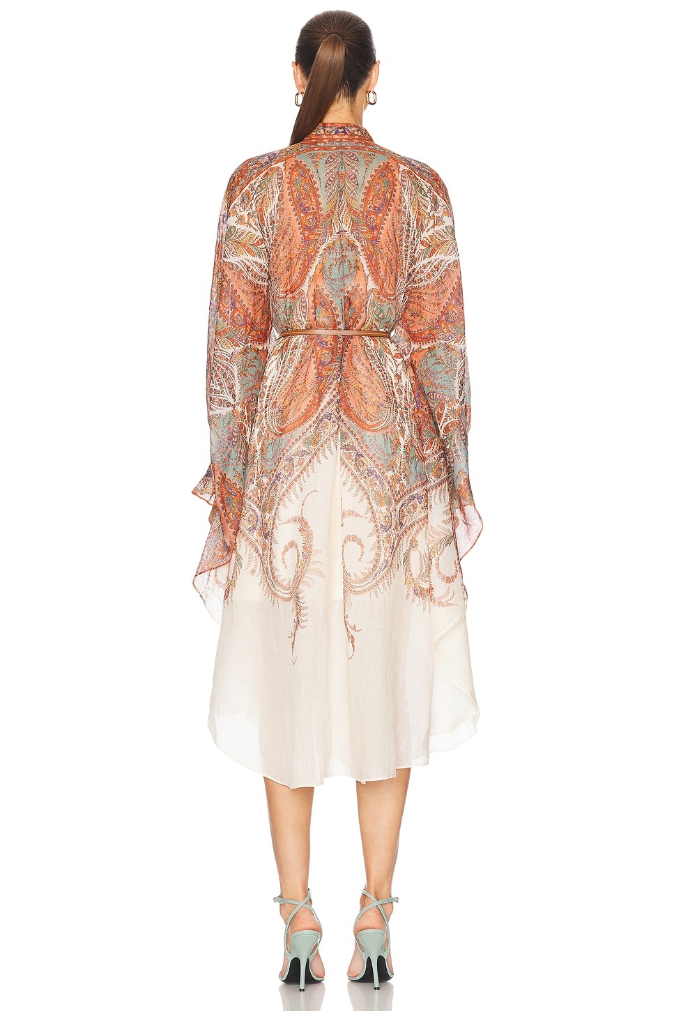 【Zimmermann】LYRICAL MIDI DRESS シフォン ミディドレス Shirt Midi Dress Black Floral Online | Zimmermann