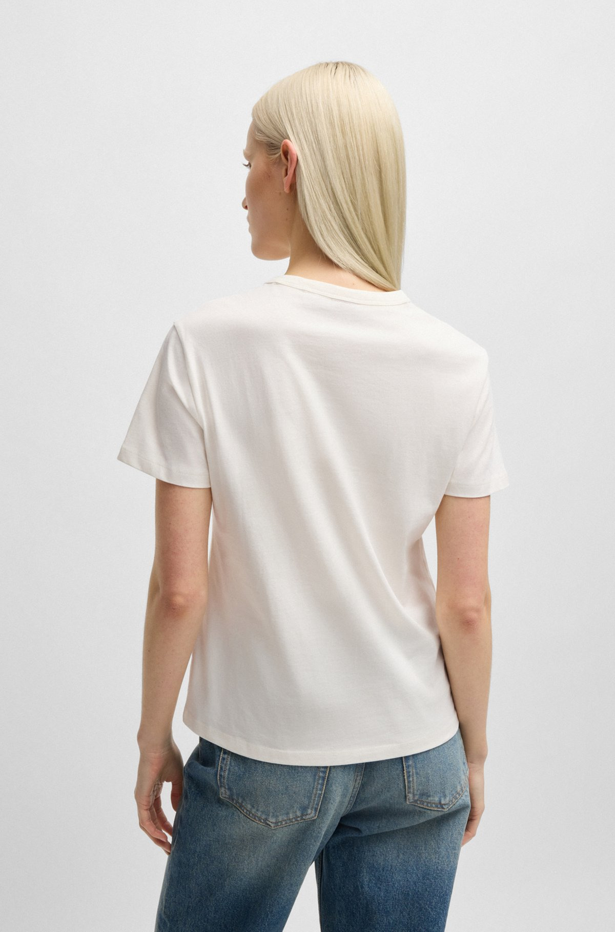 COTTON-JERSEY T-SHIRT WITH RETRO LOGO - 4