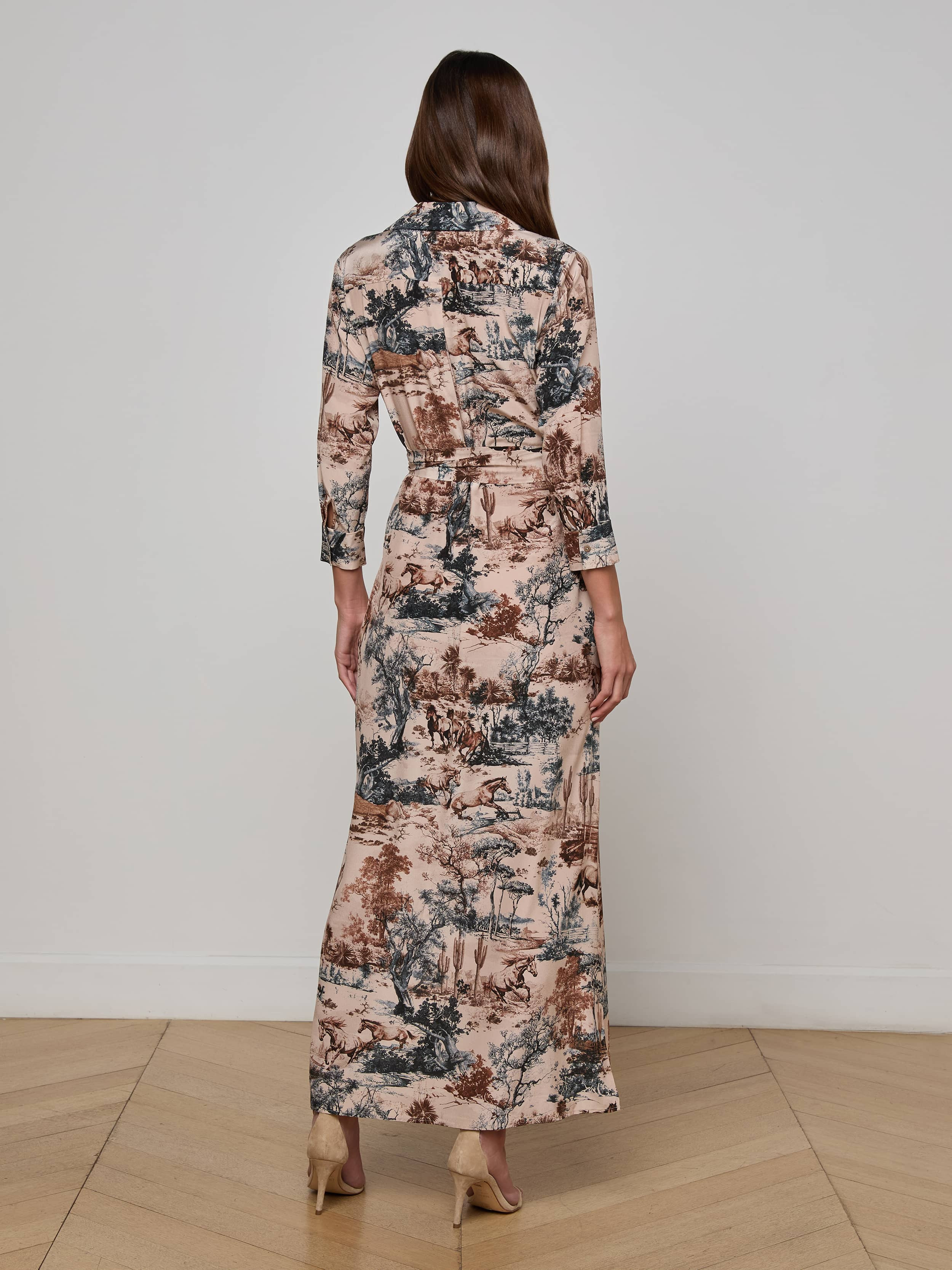 Cameron Silk Shirt Dress - 4