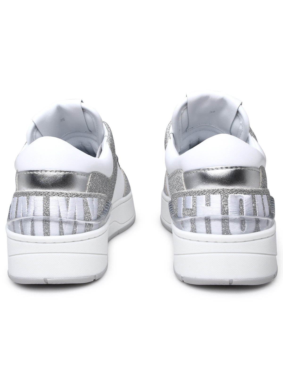 Jimmy Choo Woman Cashmere White Leather Sneakers - 4