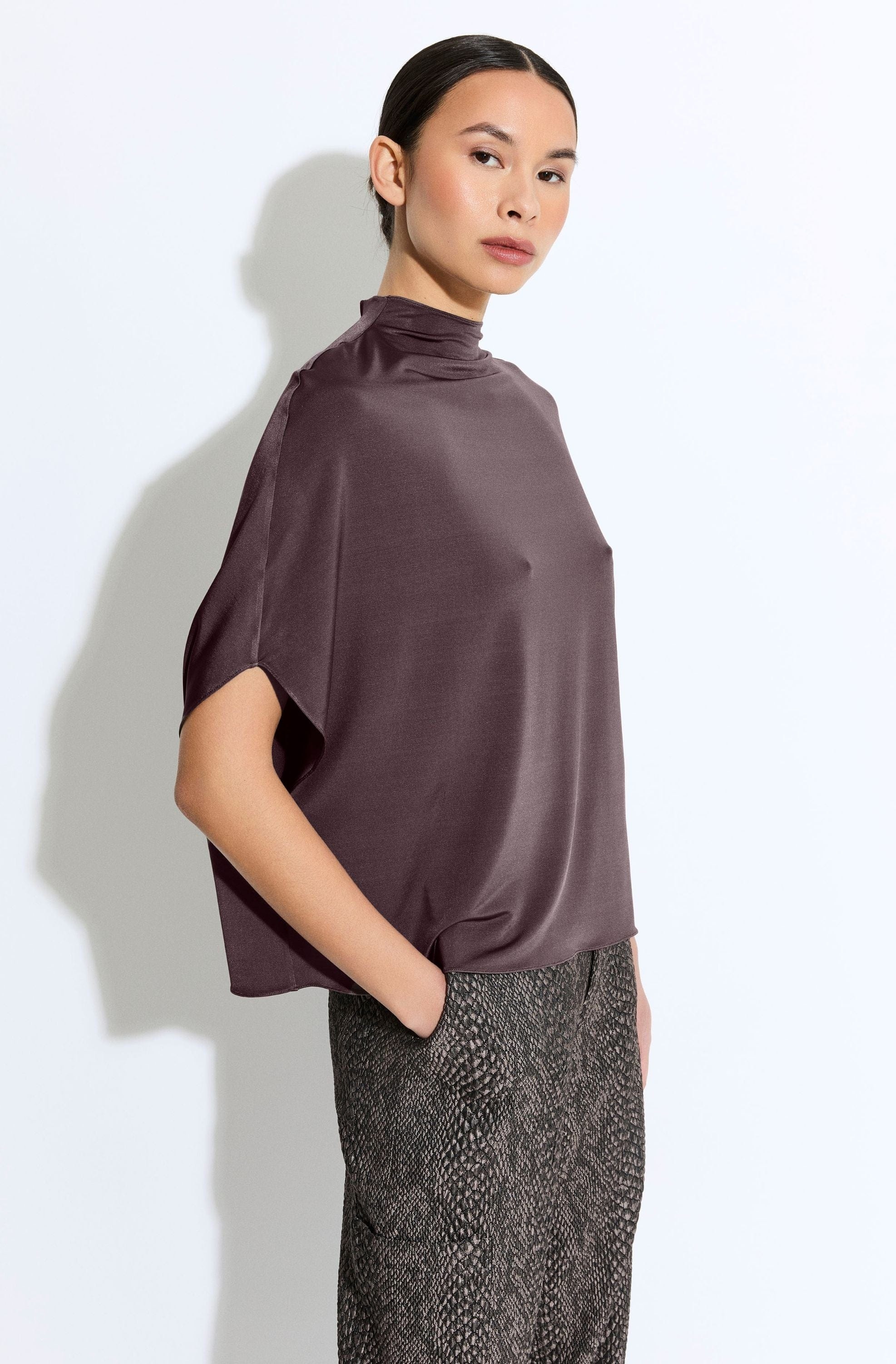 Lightweight Jersey Cape Tee - 3