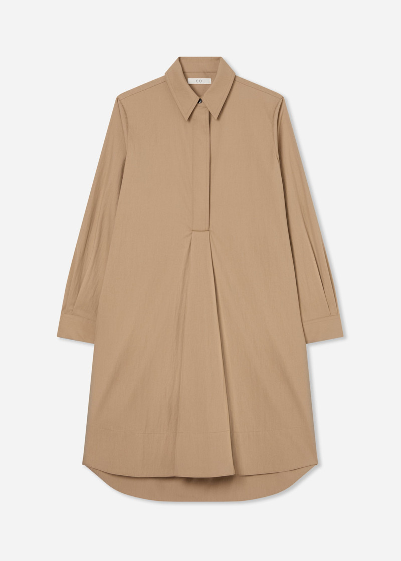 A-line Shirt Dress in Cotton Twill 1