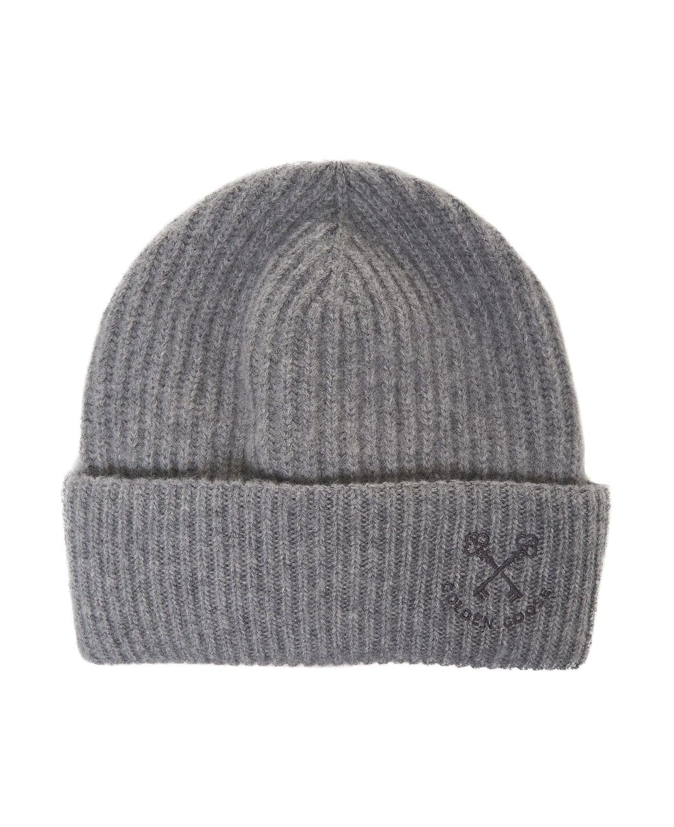 Logo Embroidered Ribbed-knit Beanie - 1