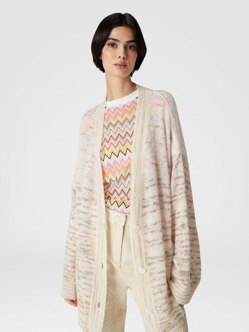 Cotton jersey T-shirt with chevron inserts 4