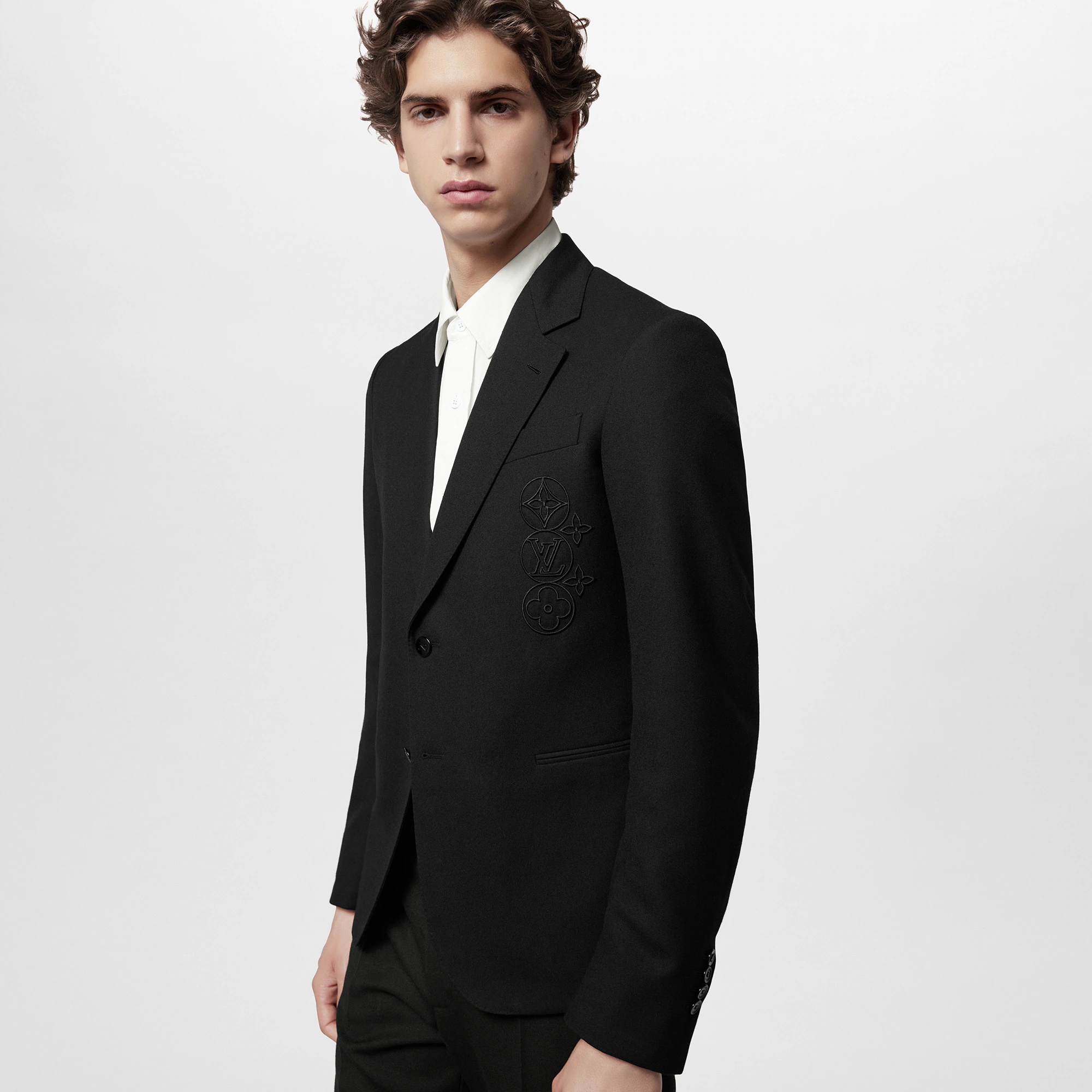 Embroidered Signature Wool Pont Neuf Jacket - 5