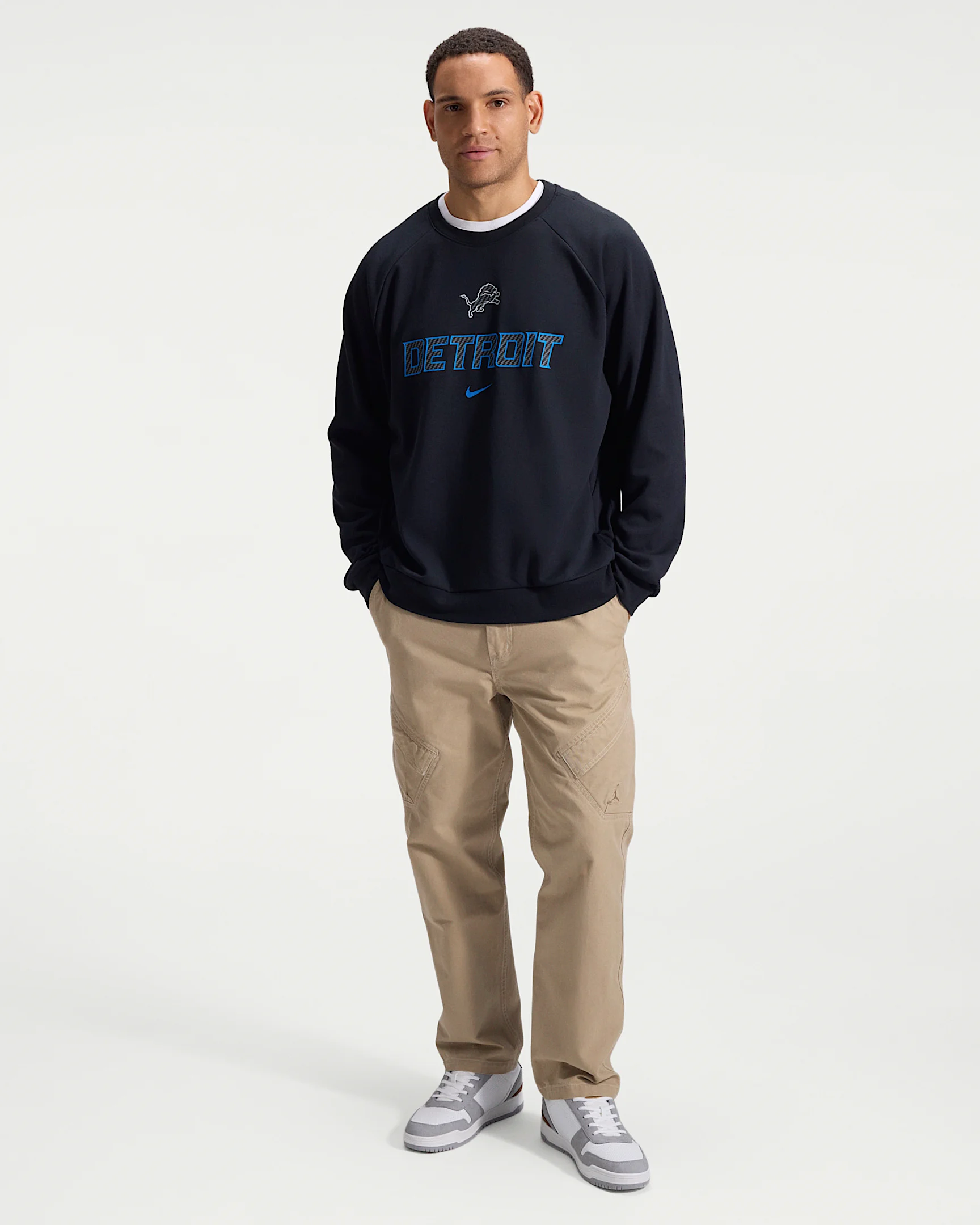 Detroit Lions Rivalries Collection Primary Men's Nike Dri-FIT NFL Pullover Crew - 1