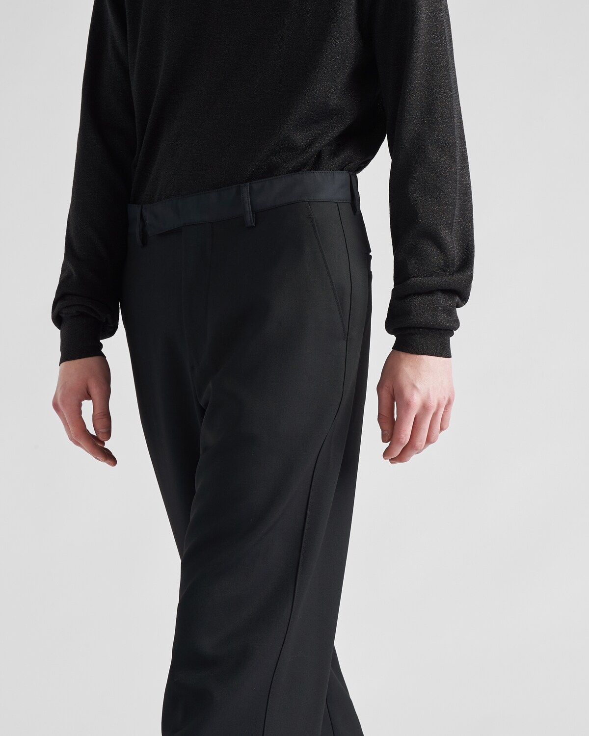 Wool gabardine pants - 3