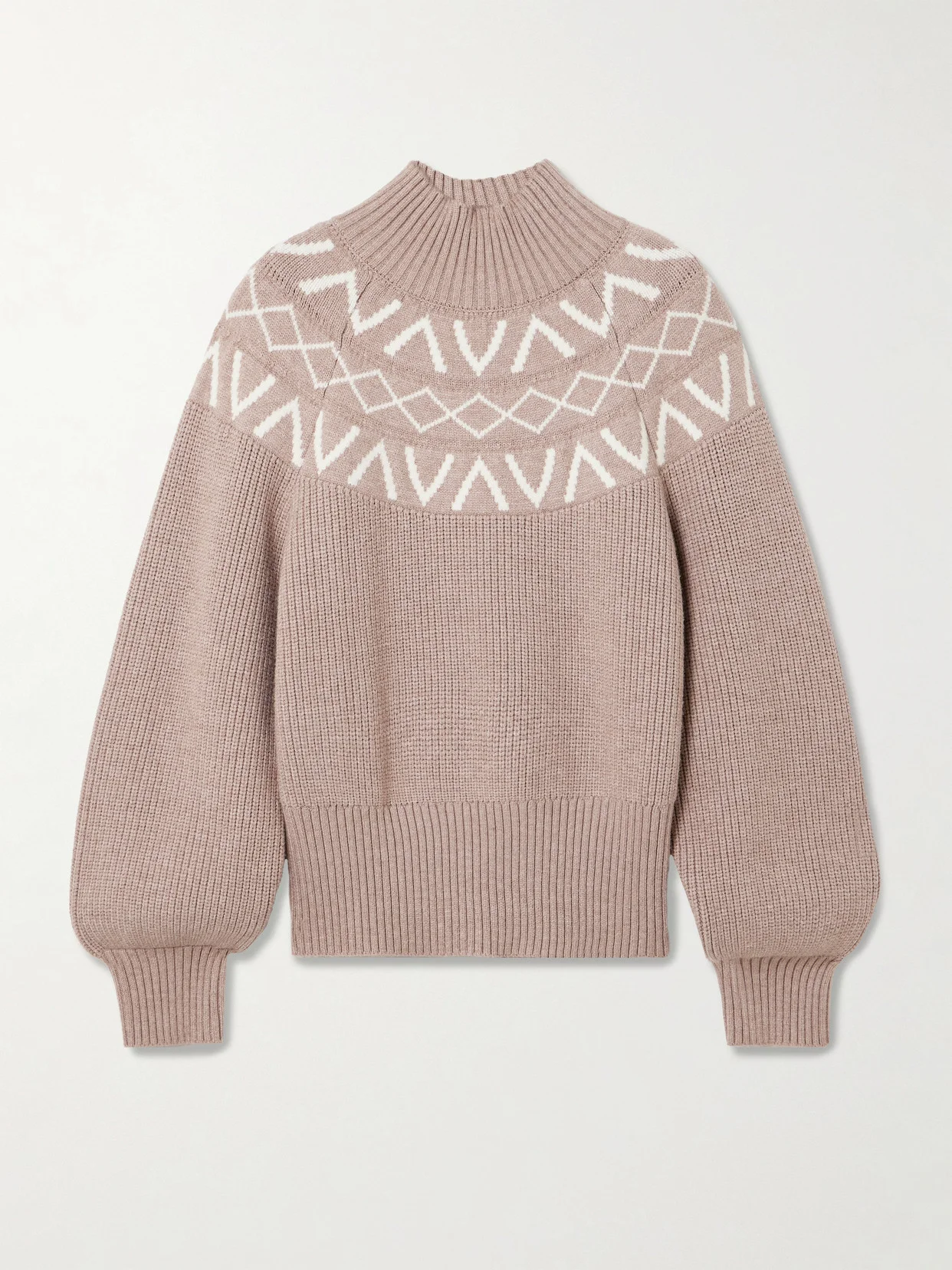 Marcie Fair Isle Knitted Sweater - 1