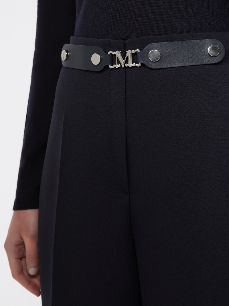 NOVELLA Washed fabric cropped trousers 5