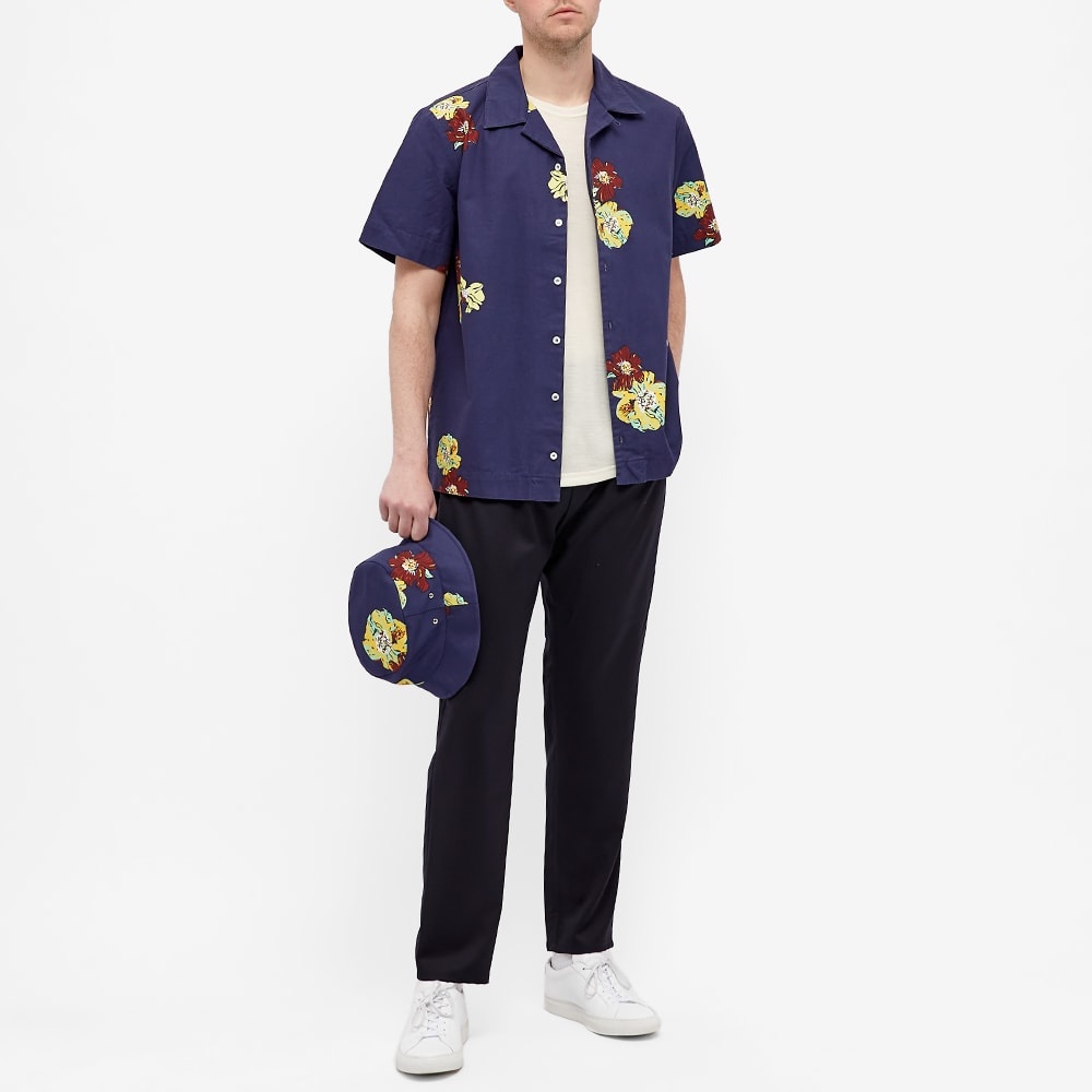 A.P.C. Louis Flower Print Short Sleeve Shirt - 6