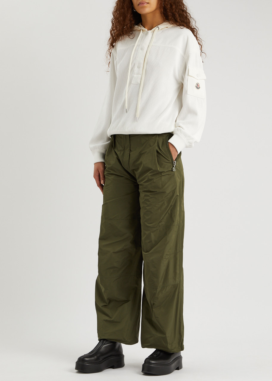 Hooded corduroy sweatshirt - 4