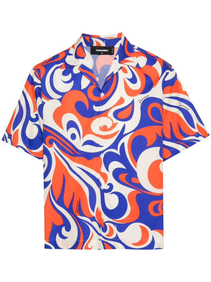 abstract-print shirt 1
