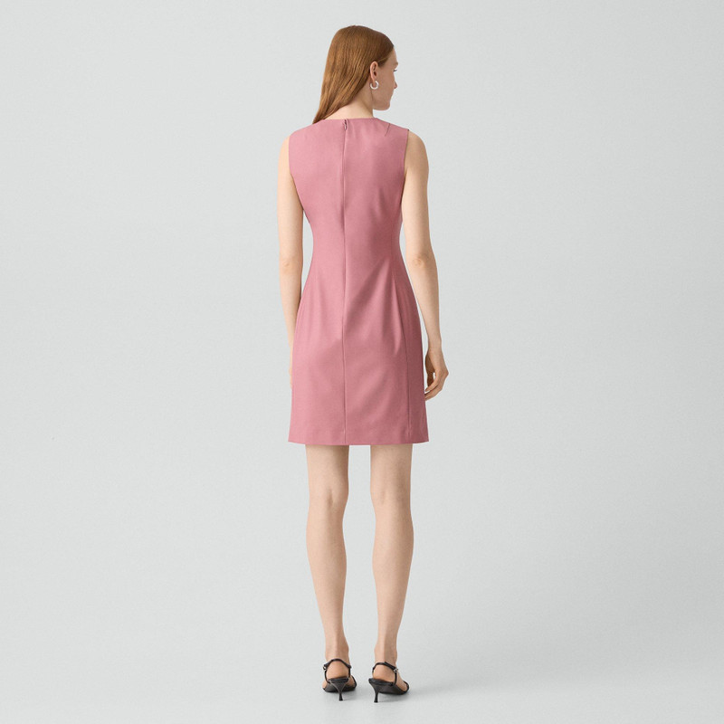 Theory Sleeveless Fitted Dress in Good Wool outlook