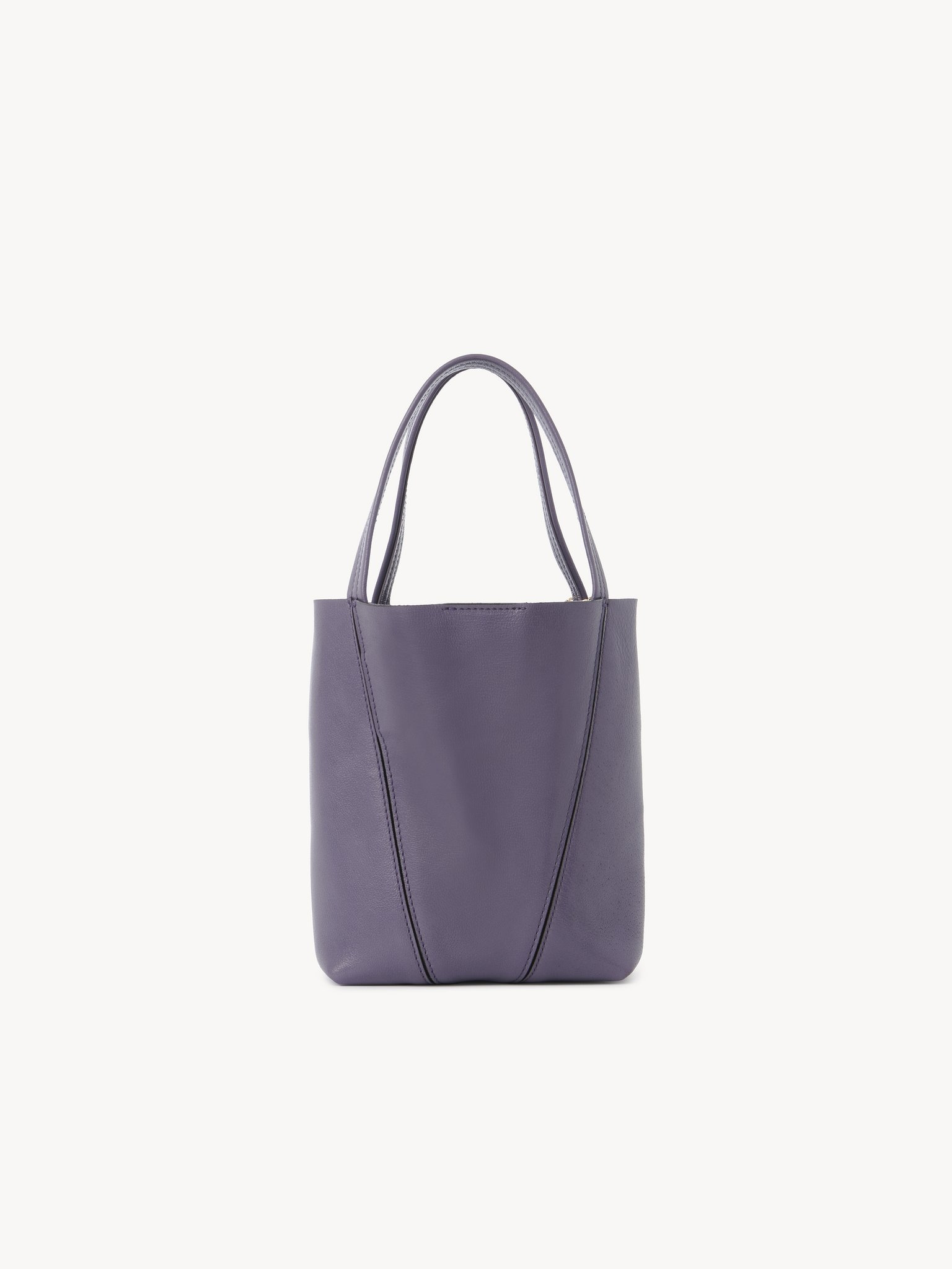 SMALL CHLOÉ SPIN TOTE BAG IN GRAINED LEATHER - 4
