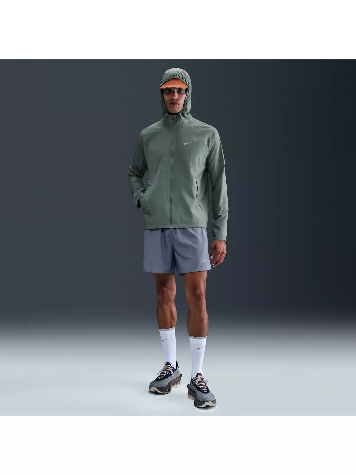 Men's Miler Repel Running Jacket -Green - 4