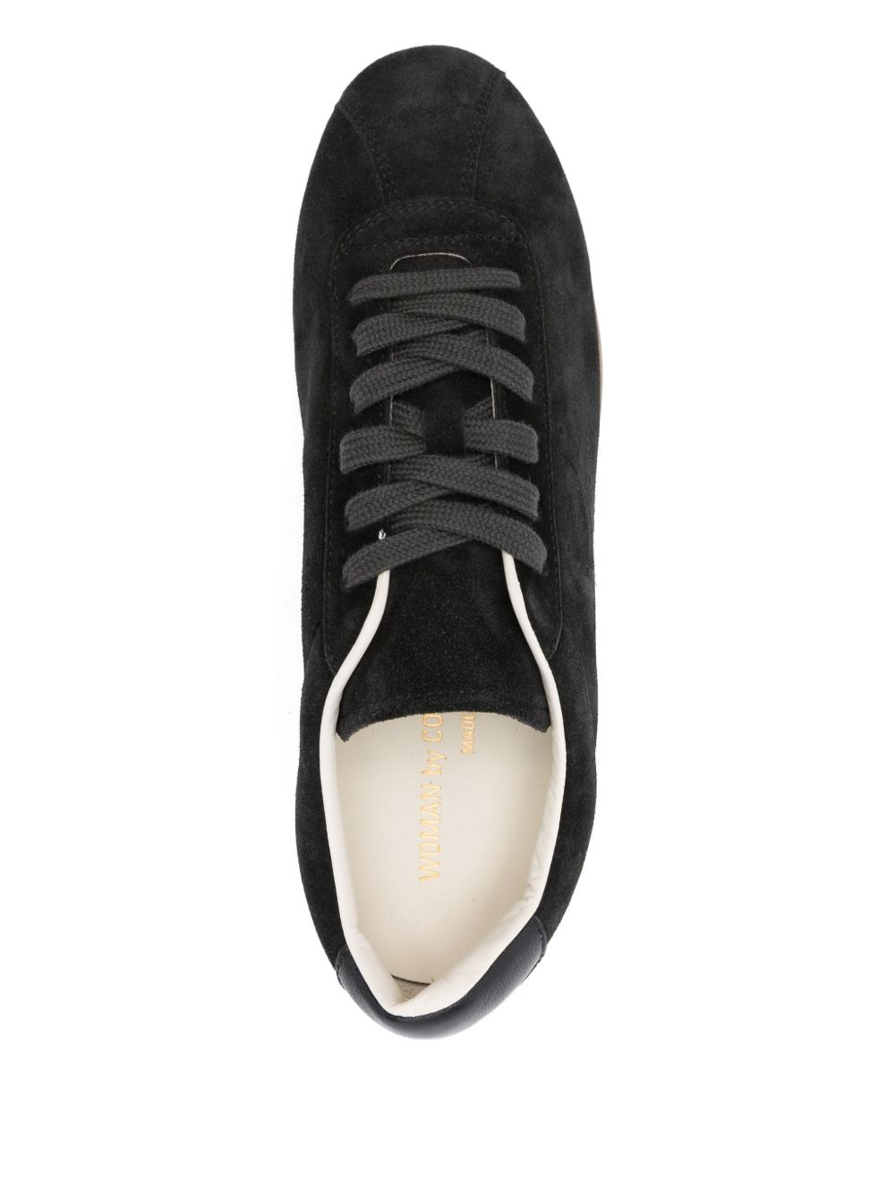 suede lace-up sneakers - 4