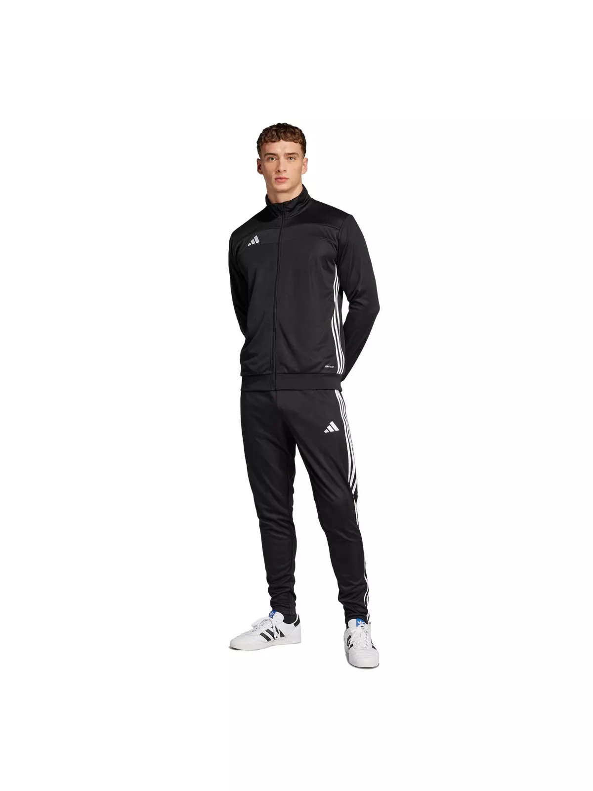 Men's Tiro 25 Essentials Training Track Top -Black/White - 6