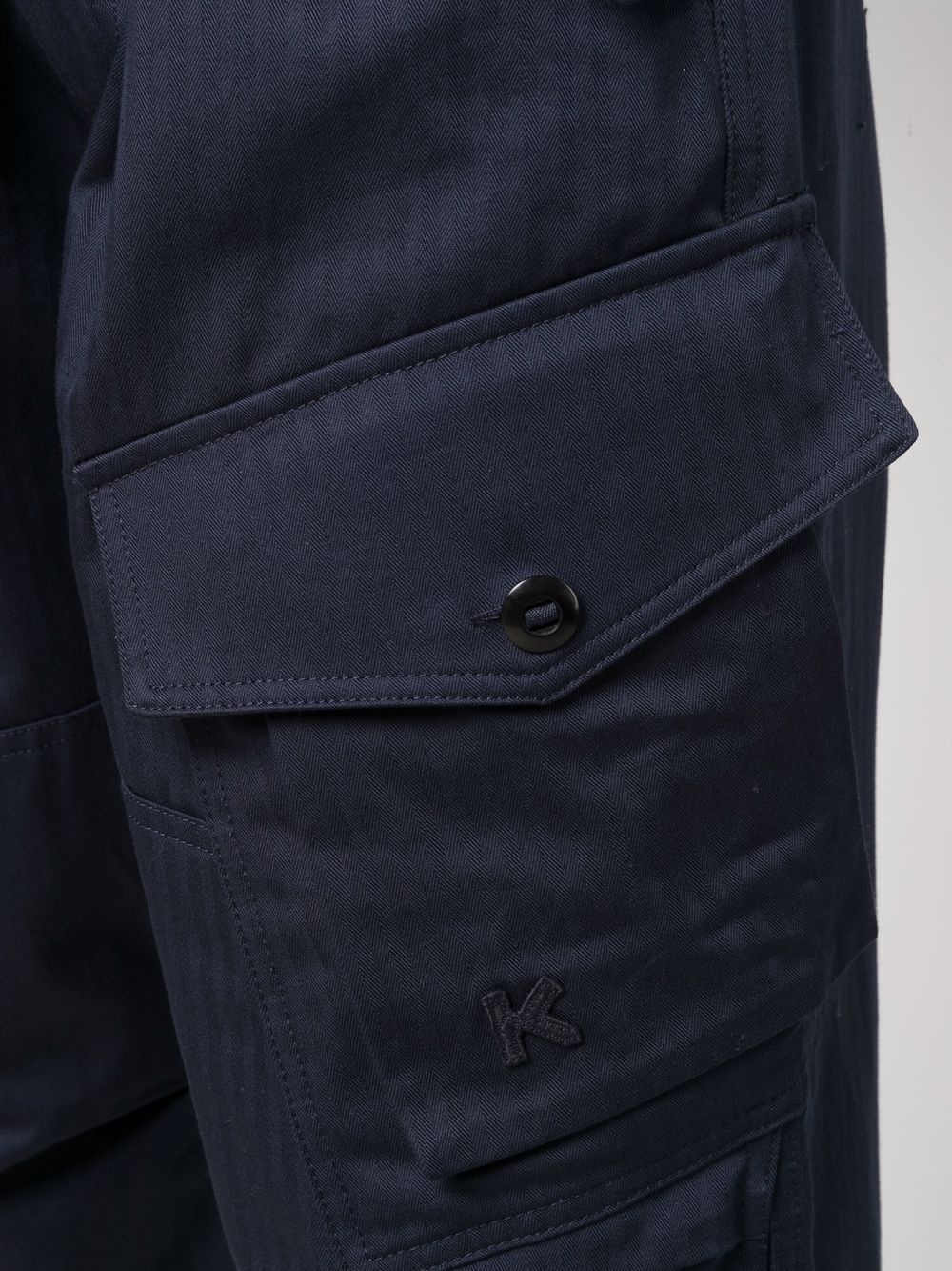 logo-embroidered cargo trousers - 5