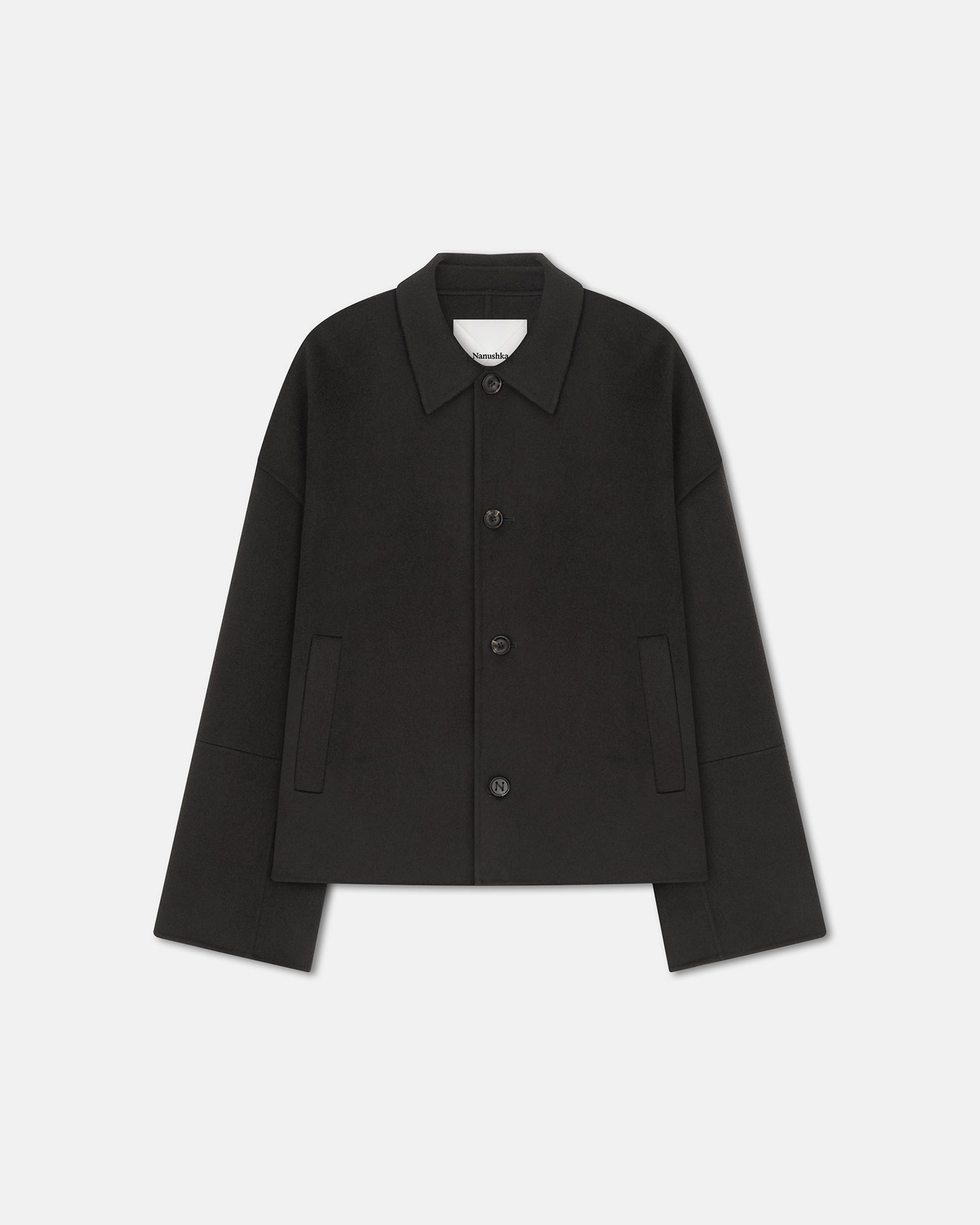 Double Wool And Silk Blend Jacket - 1