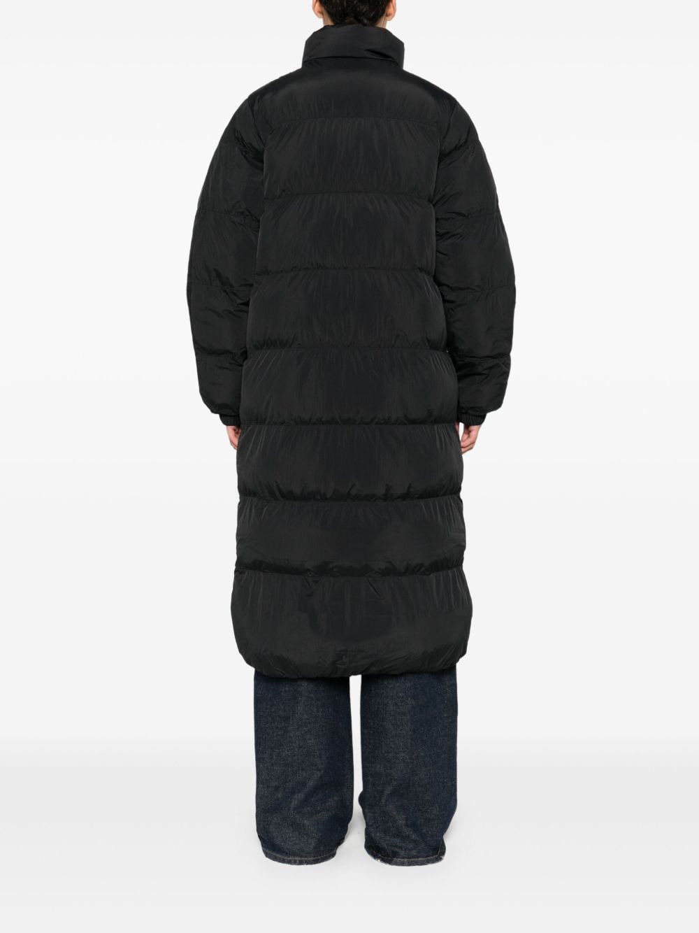 Adicolor quilted-panel long coat - 4