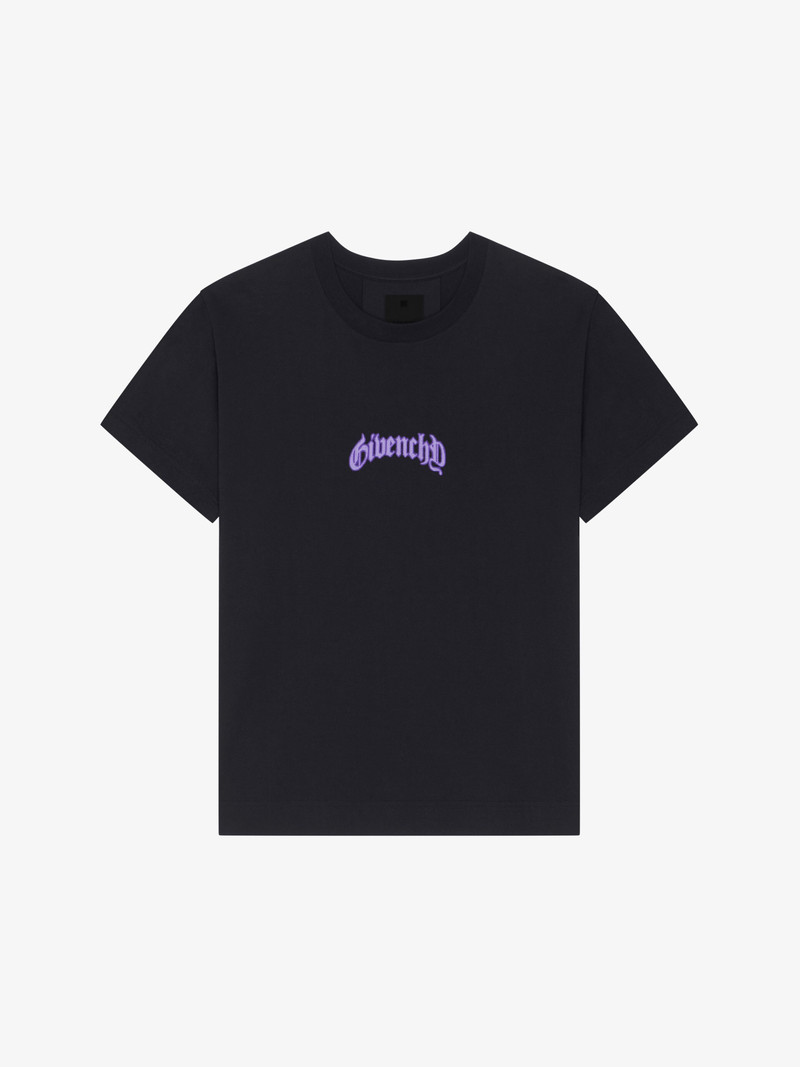 BOXY FIT T-SHIRT IN COTTON WITH REFLECTIVE ARTWORK - 1