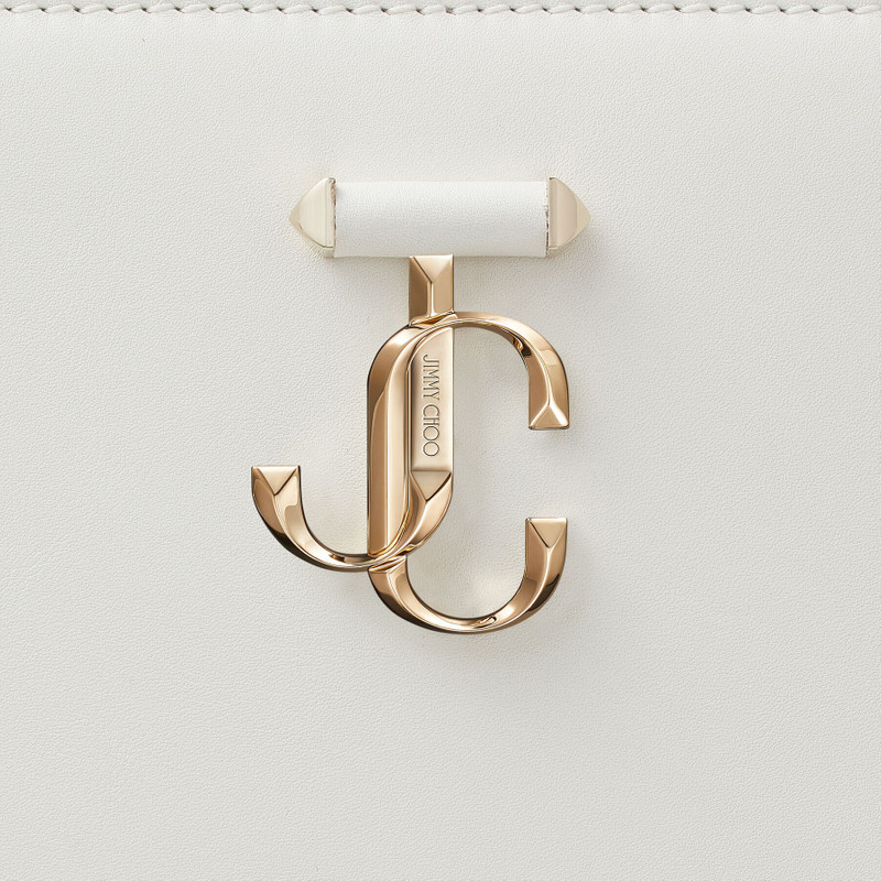 Varenne Tote Bag
Latte Fine Shiny Calf Leather Tote Bag with Light Gold JC Emblem 5