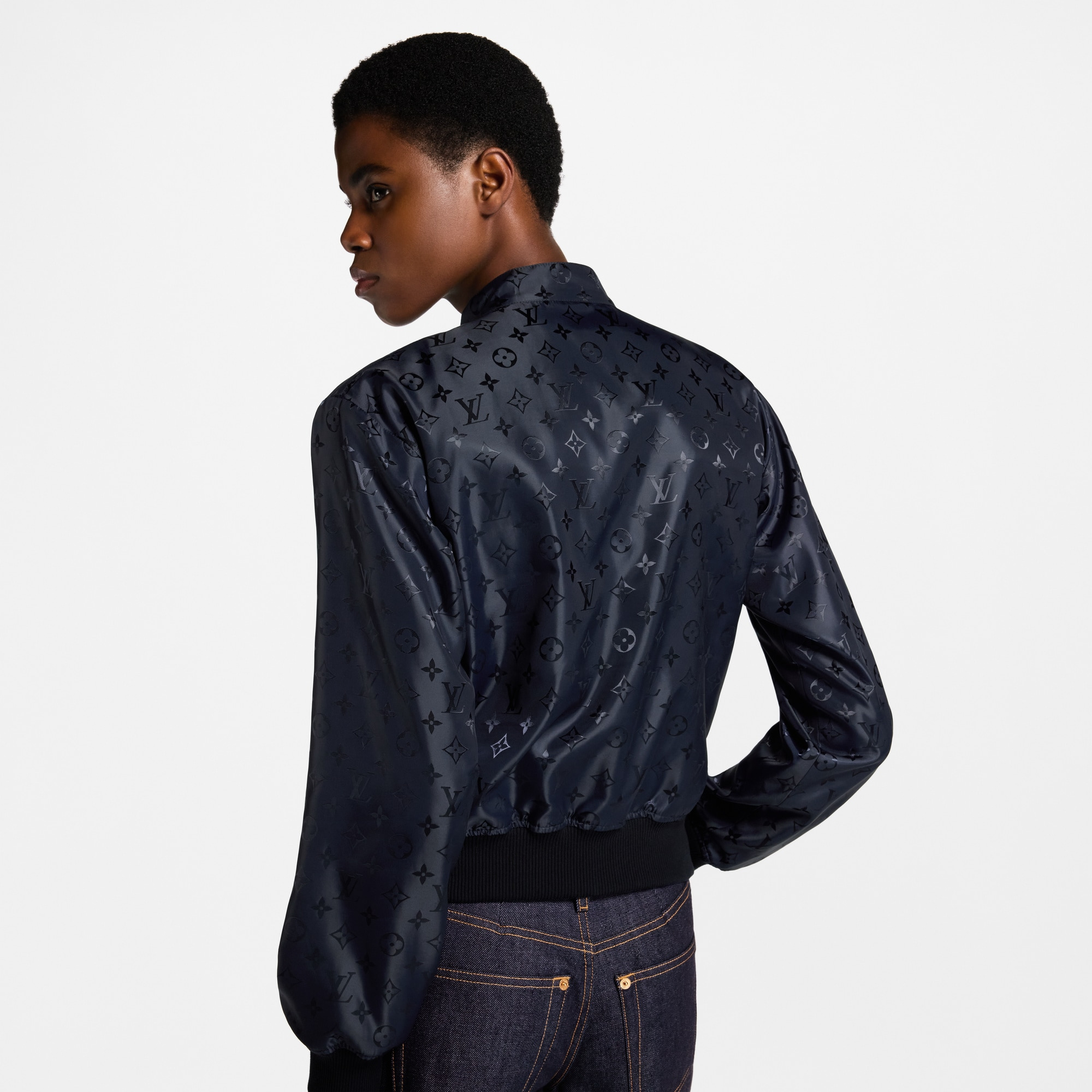 Reversible Necklace Bomber Jacket - 9