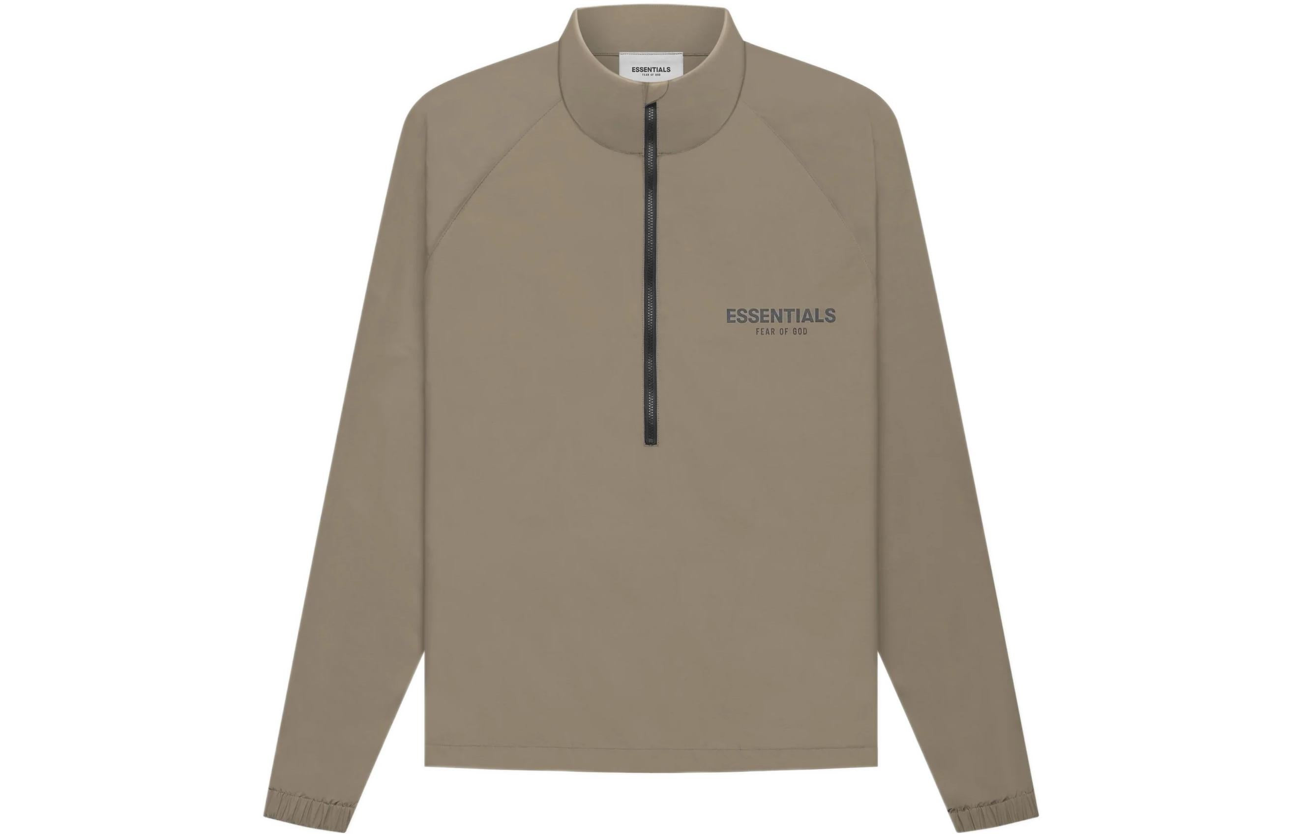 Fear of God Essentials FW21 Half Zip Track Jacket Harvest FOG-FW21-017 - 2